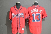 Braves 13 Ronald Acuna Jr. Red Flexbase Jersey,baseball caps,new era cap wholesale,wholesale hats